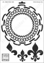 Schablone-Stencil A4 045-1283 Kettendesign Lilie